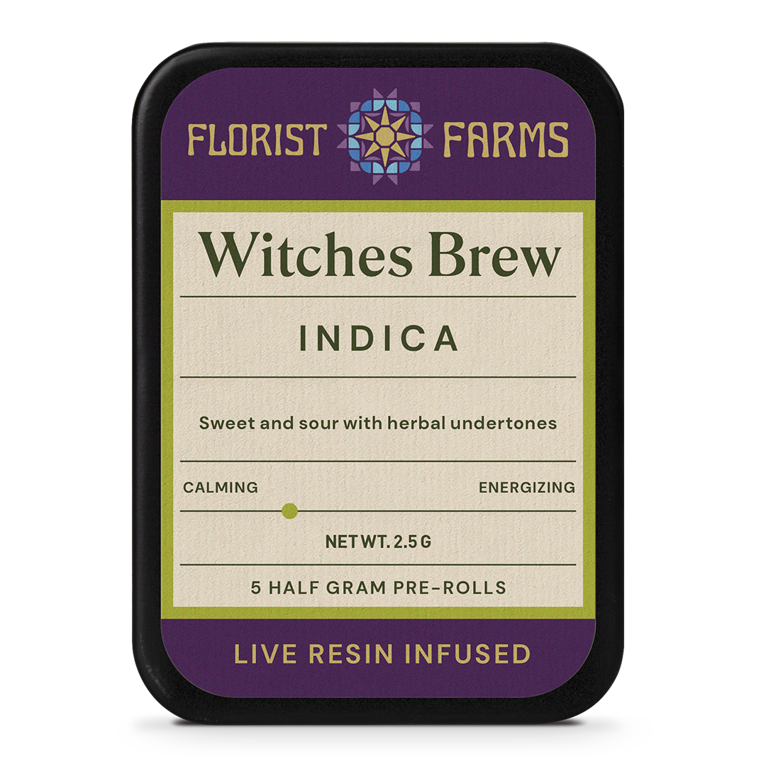 Florist Farms | Live Resin Infused | Witches Brew | 1/2 Gram Joints | 5pk