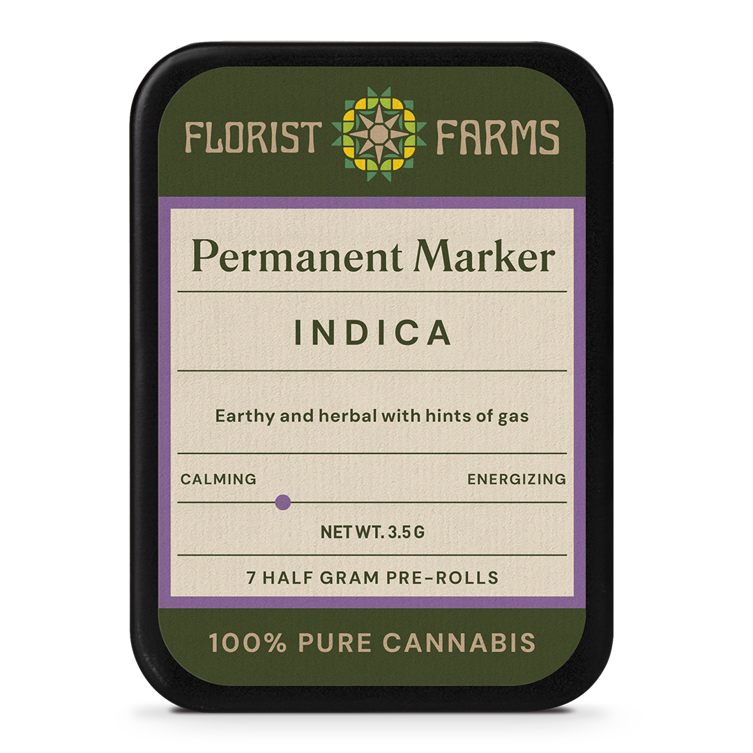 Florist Farms | Live Resin Infused | Permanent Marker | 1/2 Gram Joints | 5pk
