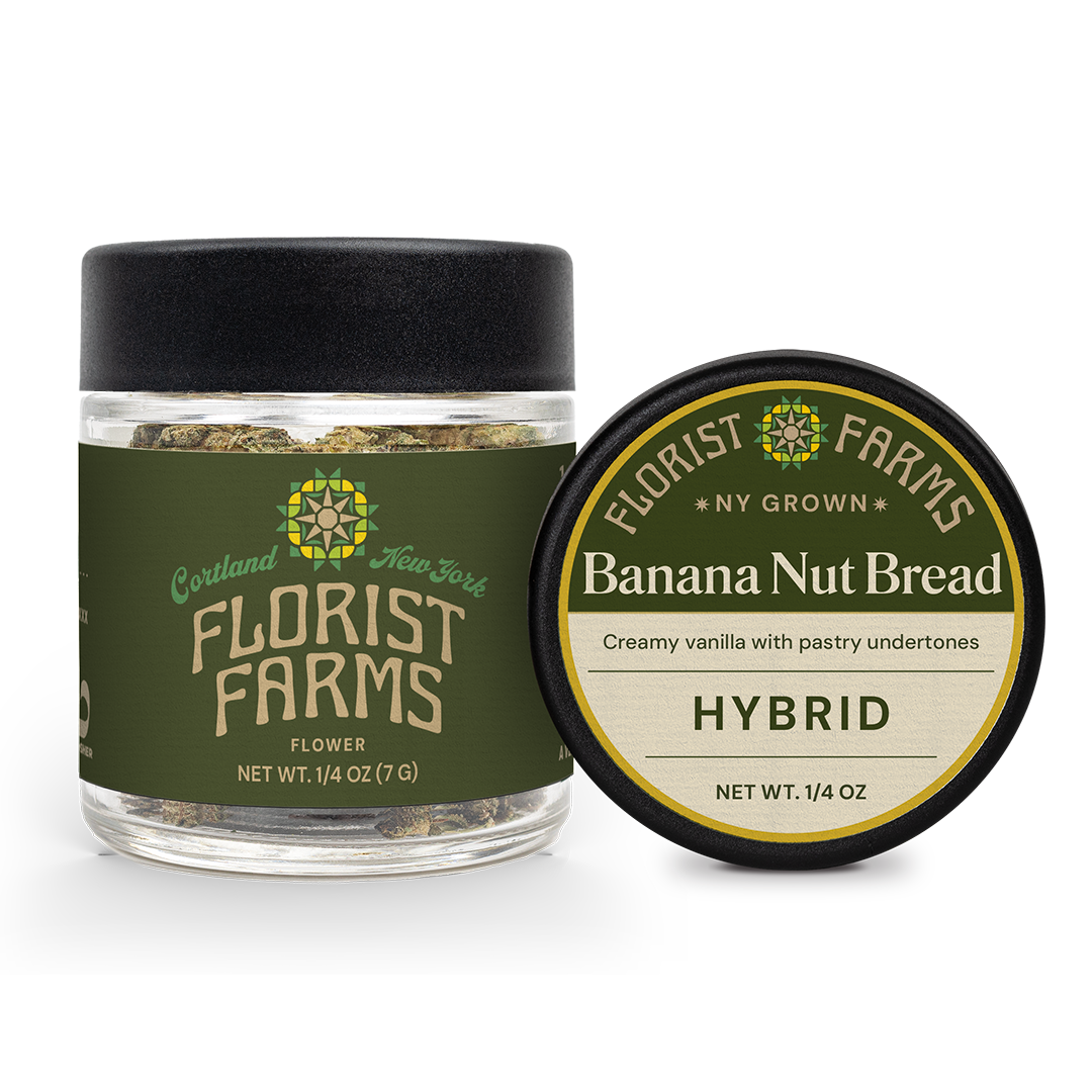 Florist Farms | Flower Jar, 7g | Banana Nut Bread