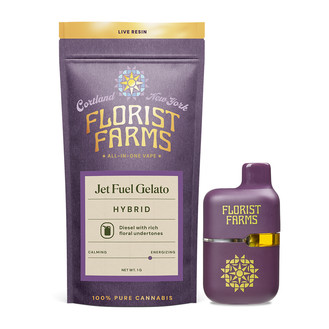 Florist Farms | 1g Live Resin Tank | Jet Fuel Gelato