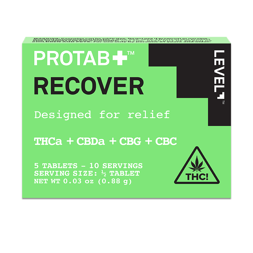 LEVEL Recover Protab, Relief THC:THCa:CBDa:CBG:CBC Tablets - 5ct.