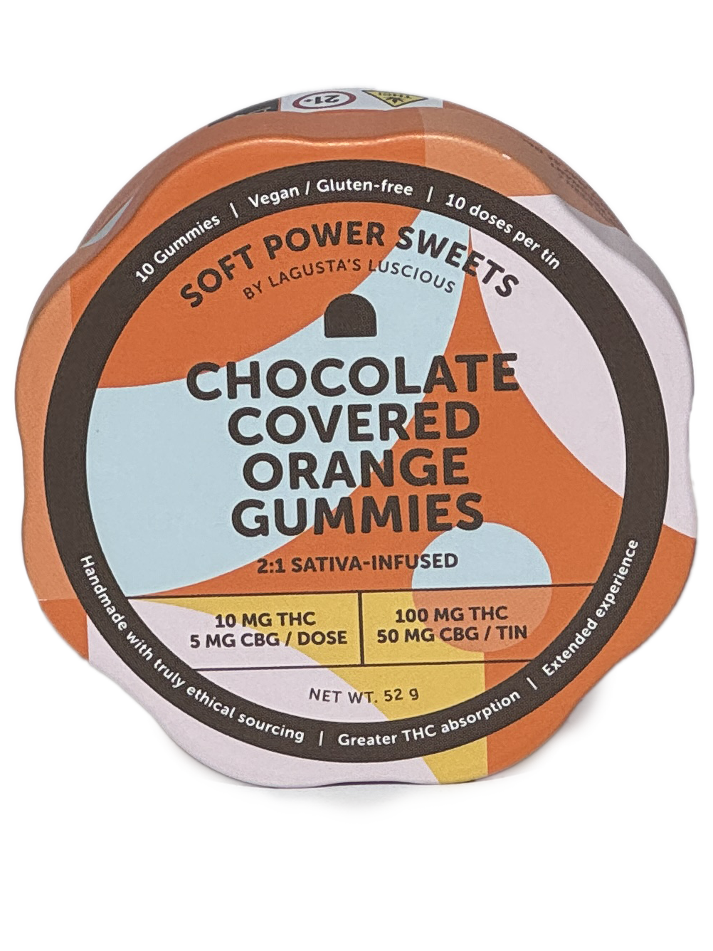 SPSweets | Chocolate Gummy | 10pk | 100mg | Orange - 2:1 CBG