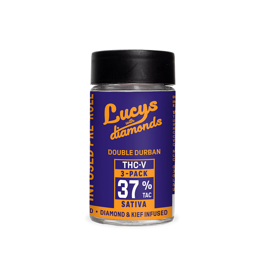 Blotter | Double Durban Lucy's | Diamond Infused 0.7g Pre-Rolls, 3pk