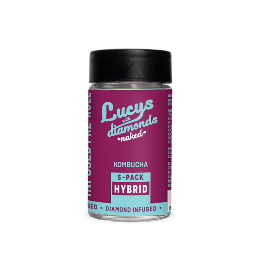 Blotter | Lucy's Naked | Diamond Infused 0.5g Pre-Rolls, 5pk | Kombucha