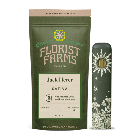 Florist Farms | Jack Herer | Rechargeable Vape | 1g OVL