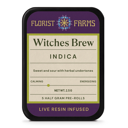 Florist Farms | Live Resin Infused | Witches Brew | 1/2 Gram Joints | 5pk