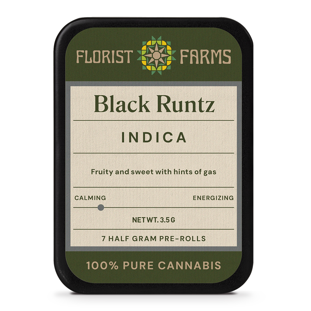 Florist Farms | Black Runtz | 1/2 Gram Joints | 7pk