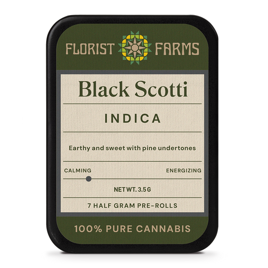 Florist Farms | Black Scotti | 1/2 Gram Joints | 7pk
