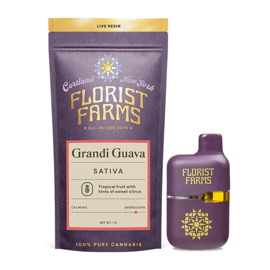 Florist Farms | 1g Live Resin Tank | Grandi Guava
