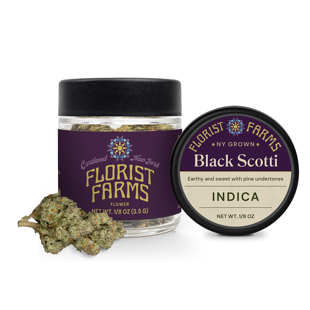 Florist Farms | Flower Jar, 3.5g | Black Scotti