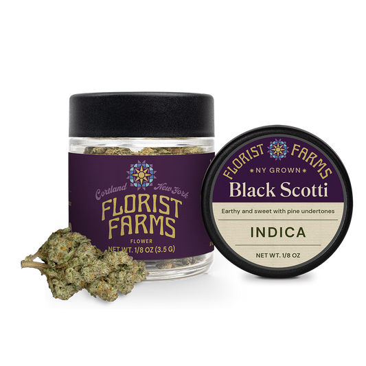 Florist Farms | Flower Jar, 3.5g | Black Scotti