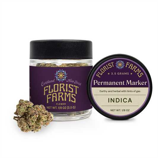 Florist Farms | Flower Jar, 3.5g | Permanent Marker