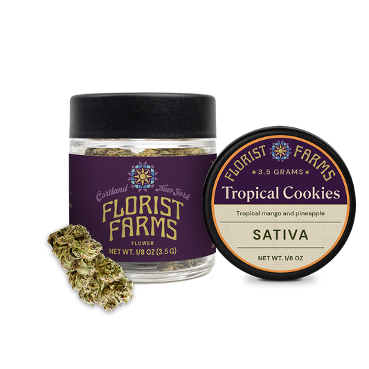 Florist Farms | Flower Jar, 3.5g | Tropical Cookies