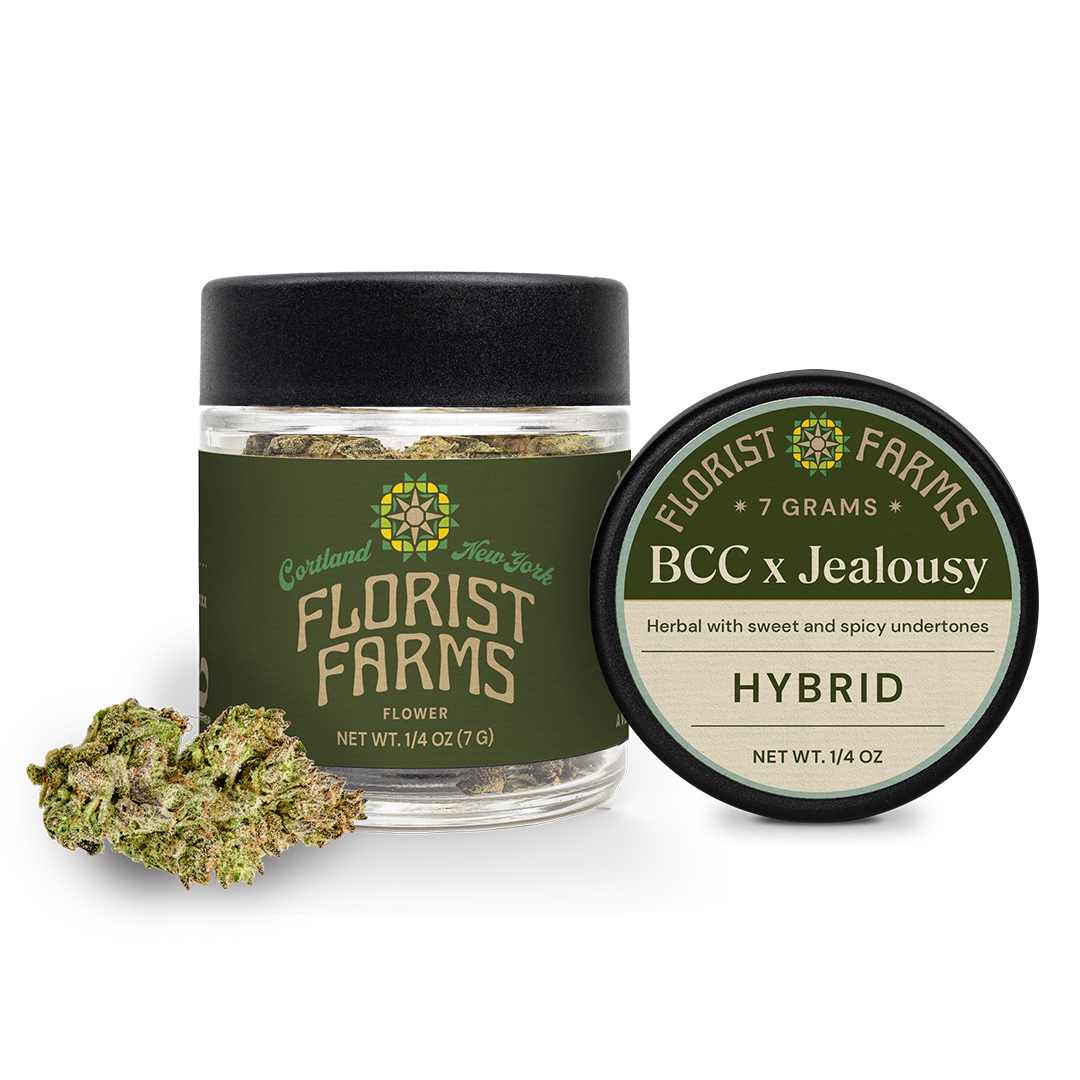 Florist Farms | Flower Jar, 7.0g | Banana Cream Cake X Jealousy