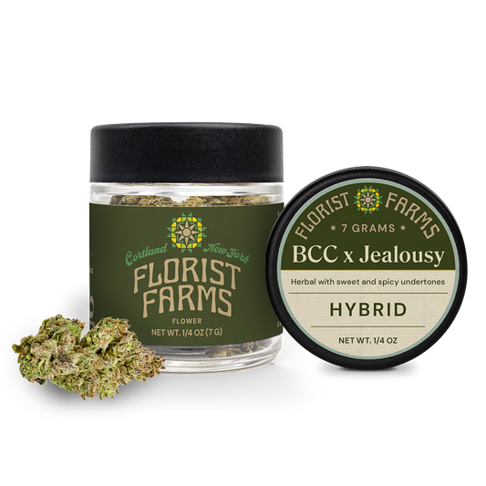Florist Farms | Flower Jar, 7.0g | Banana Cream Cake X Jealousy