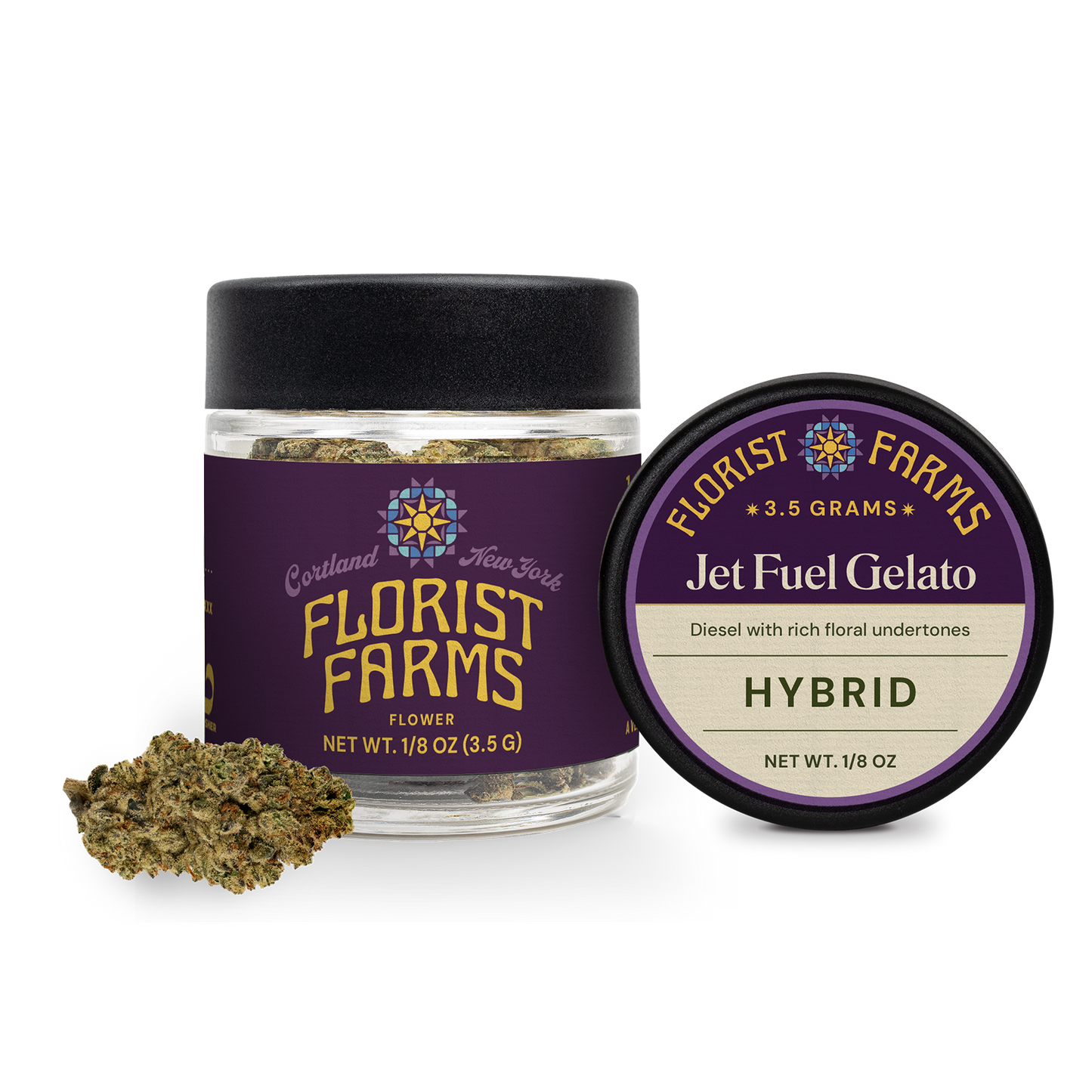 Florist Farms | Flower Jar, 3.5g | Jet Fuel Gelato