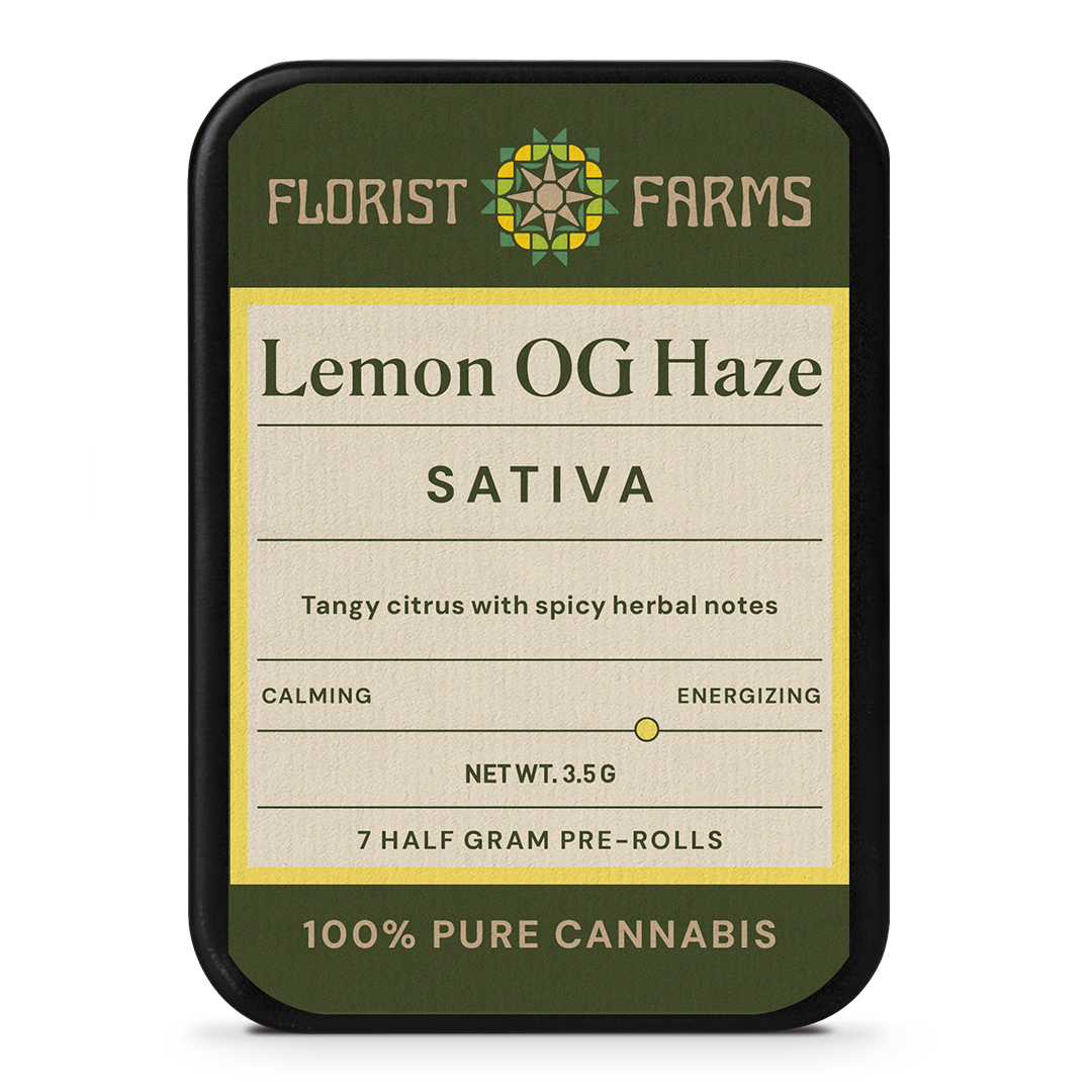 Florist Farms |Lemon OG Haze| 1/2 Gram Joints | 7pk