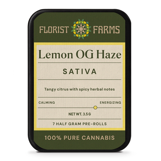 Florist Farms |Lemon OG Haze| 1/2 Gram Joints | 7pk