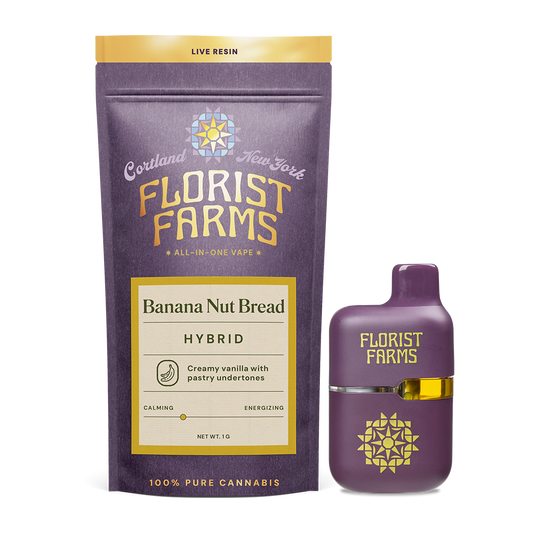 Florist Farms | 1g Live Resin Tank | Banana Nut Bread