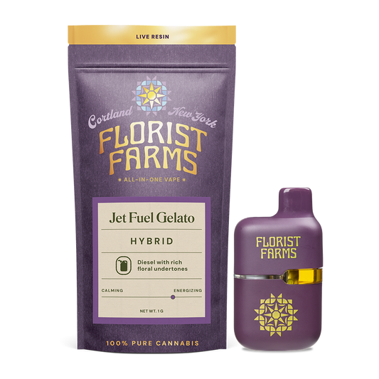 Florist Farms | 1g Live Resin Tank | Jet Fuel Gelato