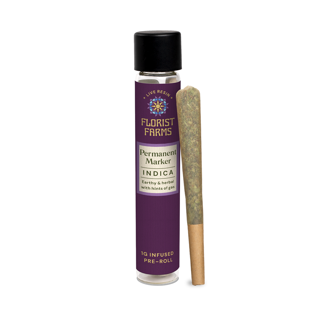 Florist Farms | Live Resin Infused | Permanent Marker | 1 Gram Joint | Single