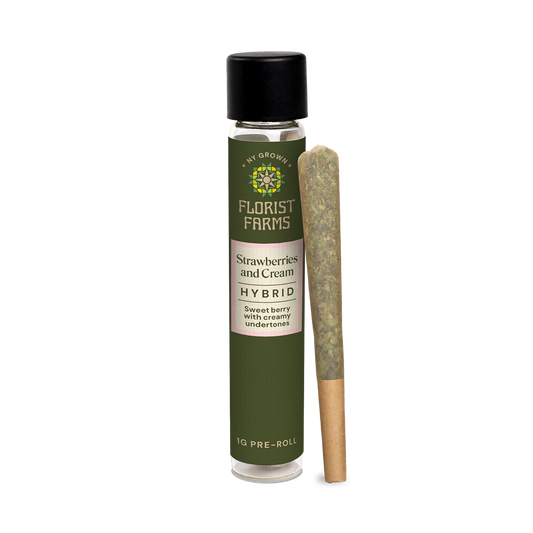 Florist Farms | Strawberries and Cream | 1 Gram Joint | Single