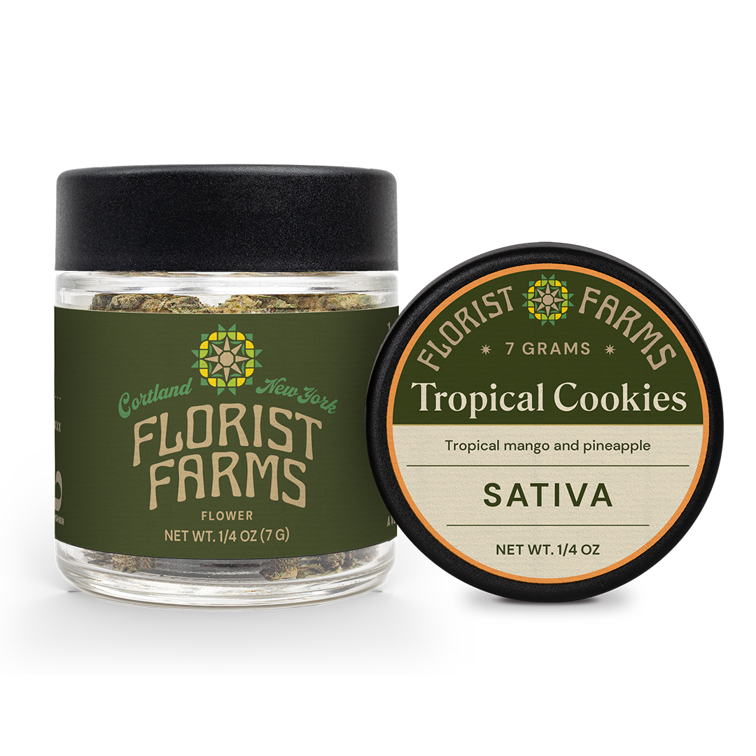 Florist Farms | Flower Jar, 7g | Tropical Cookies