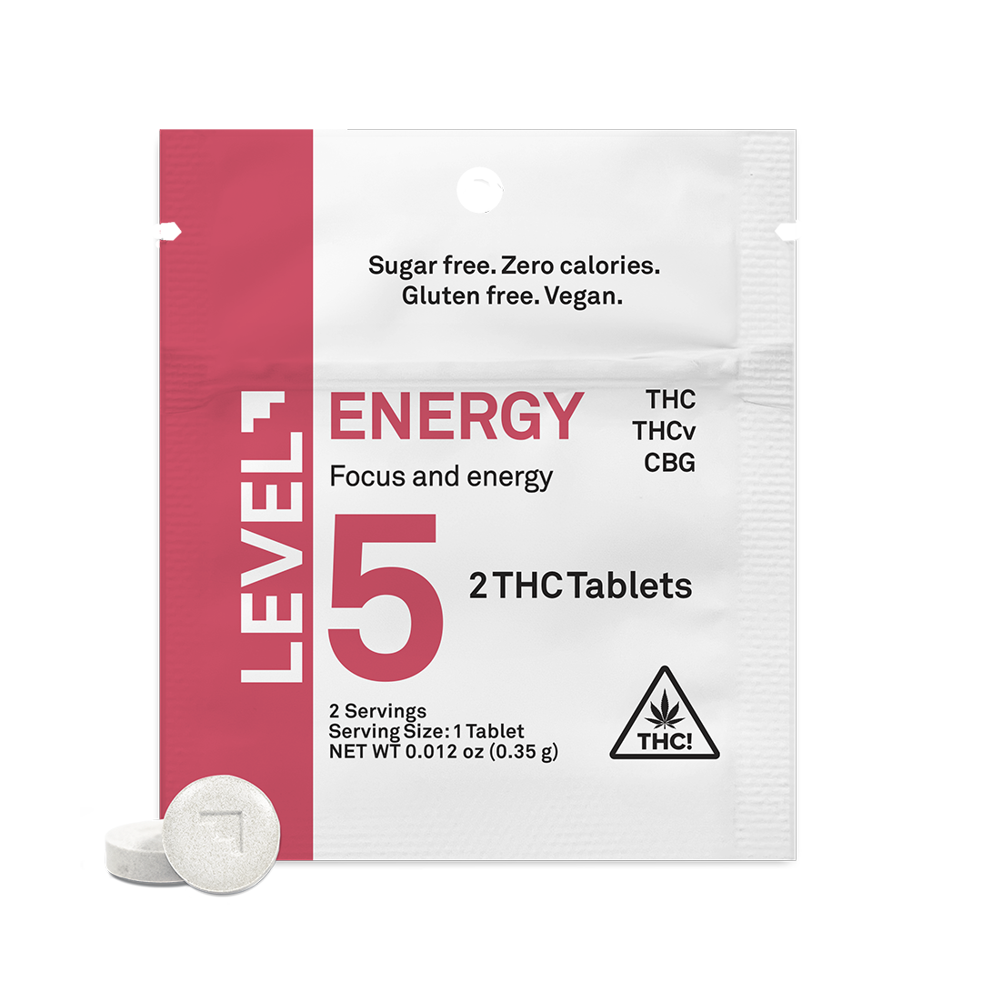 LEVEL 5 Energy protab, THC Tablets 2ct.
