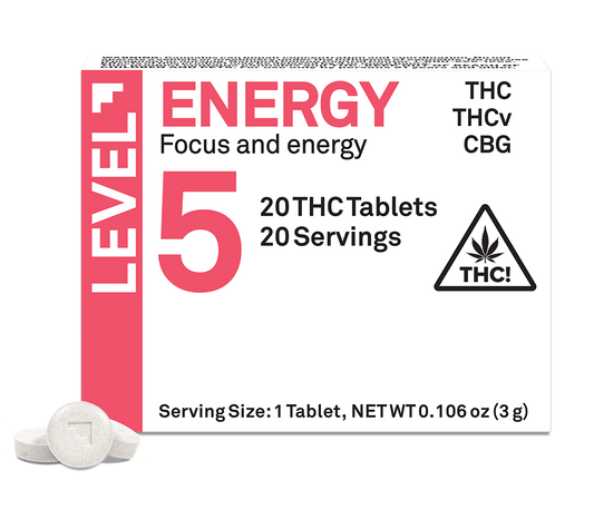 LEVEL 5 Energy protab, THC Tablets 20ct