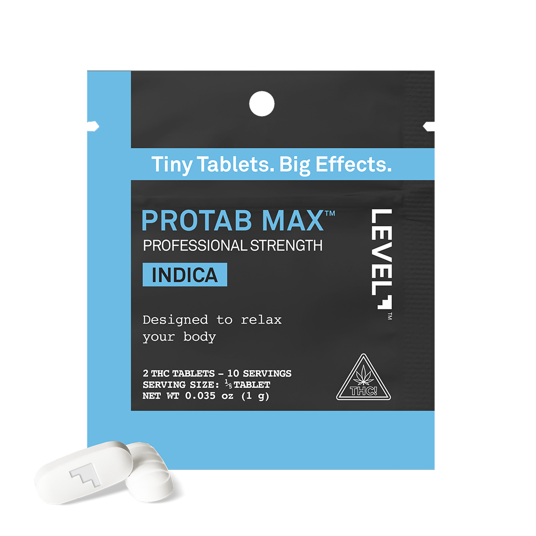 LEVEL Indica Protab MAX, Max Strength THC Tablets - 2ct.