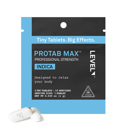 LEVEL Indica Protab MAX, Max Strength THC Tablets - 2ct.