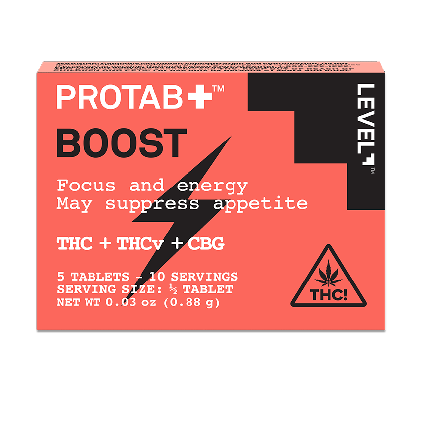LEVEL Boost Protab, Extra Strength THC Tablets - 5ct., 0.03oz (0.88g) pkg.