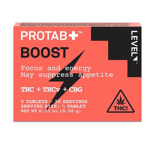 LEVEL Boost Protab, Extra Strength THC Tablets - 5ct., 0.03oz (0.88g) pkg.