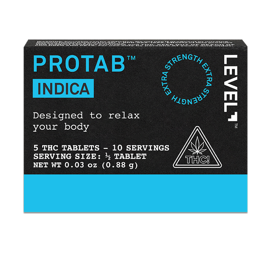 LEVEL Indica Protab, Extra Strength THC Tablets - 5ct., 0.03oz (0.88g) pkg.
