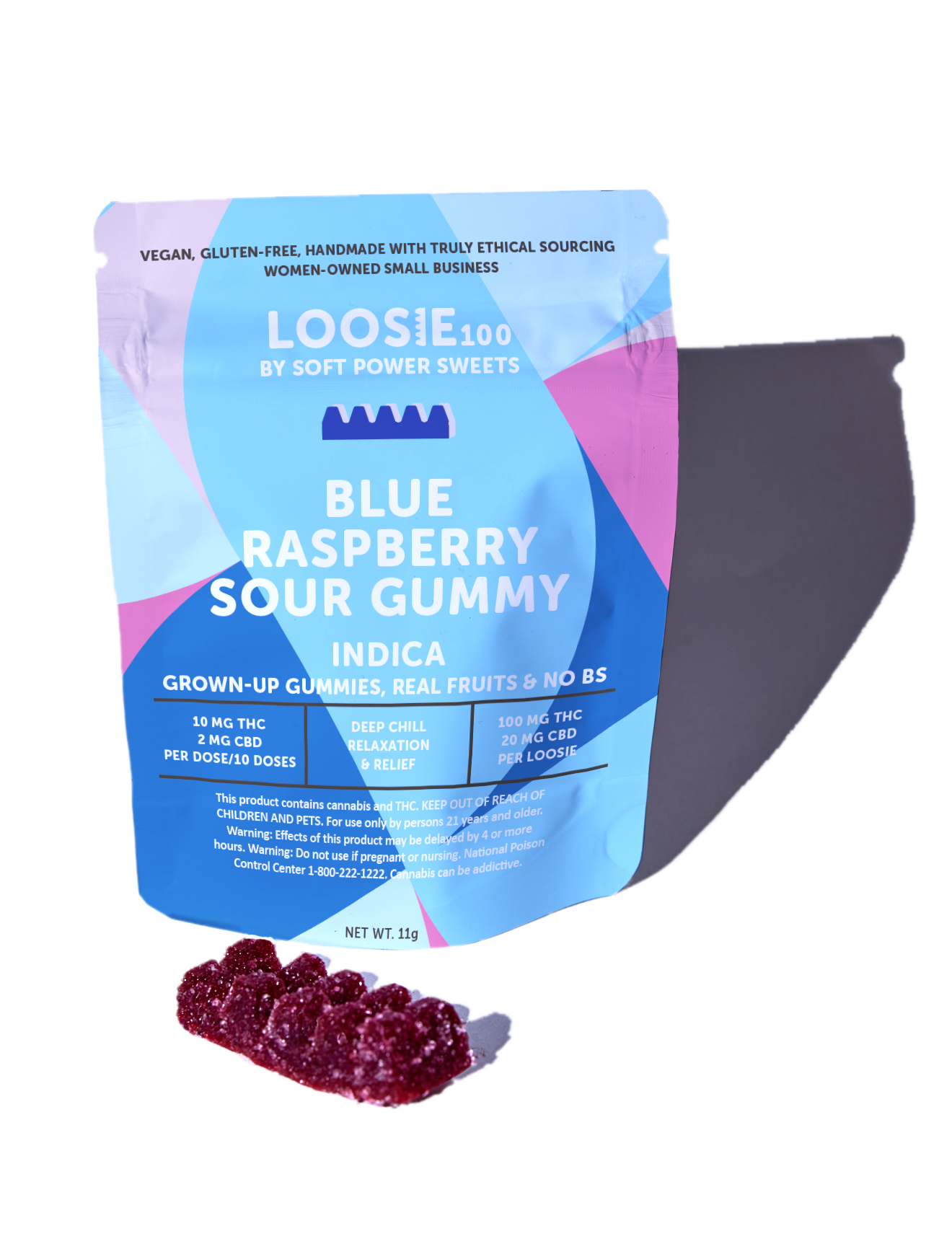 SPSweets | Loosie | Gummy |100mg | Sour Blue Raspberry