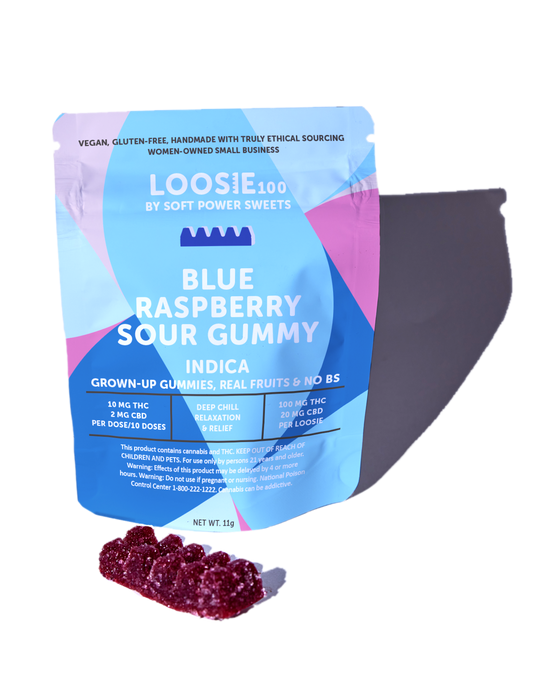 SPSweets | Loosie | Gummy |100mg | Sour Blue Raspberry