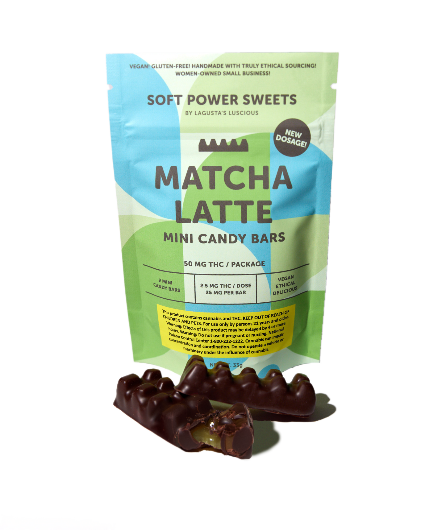 SPSweets | Loosie | Candy Bar | 2pk | 50mg | Matcha Lattte