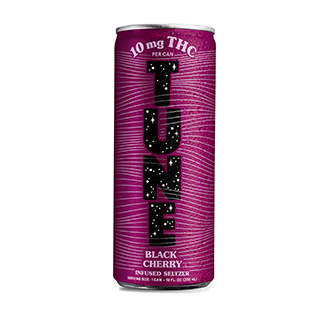 Tune | THC Seltzer | Black Cherry | 4 x 12oz Cans BOXED