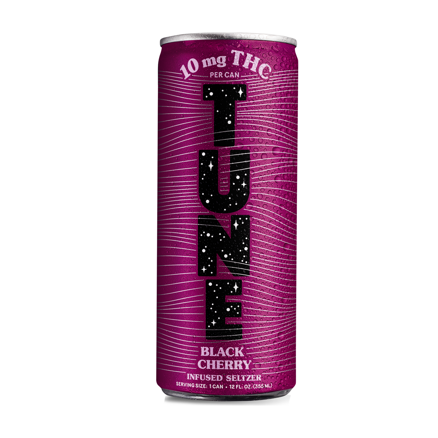 Tune | THC Seltzer | Black Cherry | 12oz Single Can